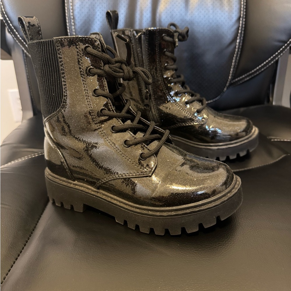 Target Art Class Kids Black Lace-Up Boots